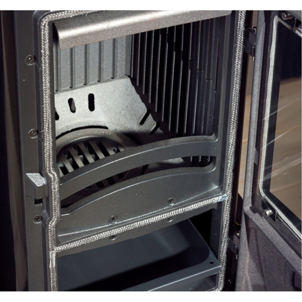 Italiensk støbejerns brændeovne La Nordica Super Junior, sort, 5.7kW | Konvektionsbrændeovne | Brændeovne |