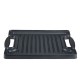 Dobbelt­sidet grillplade i støbejern, 36x25 cm |  |  |