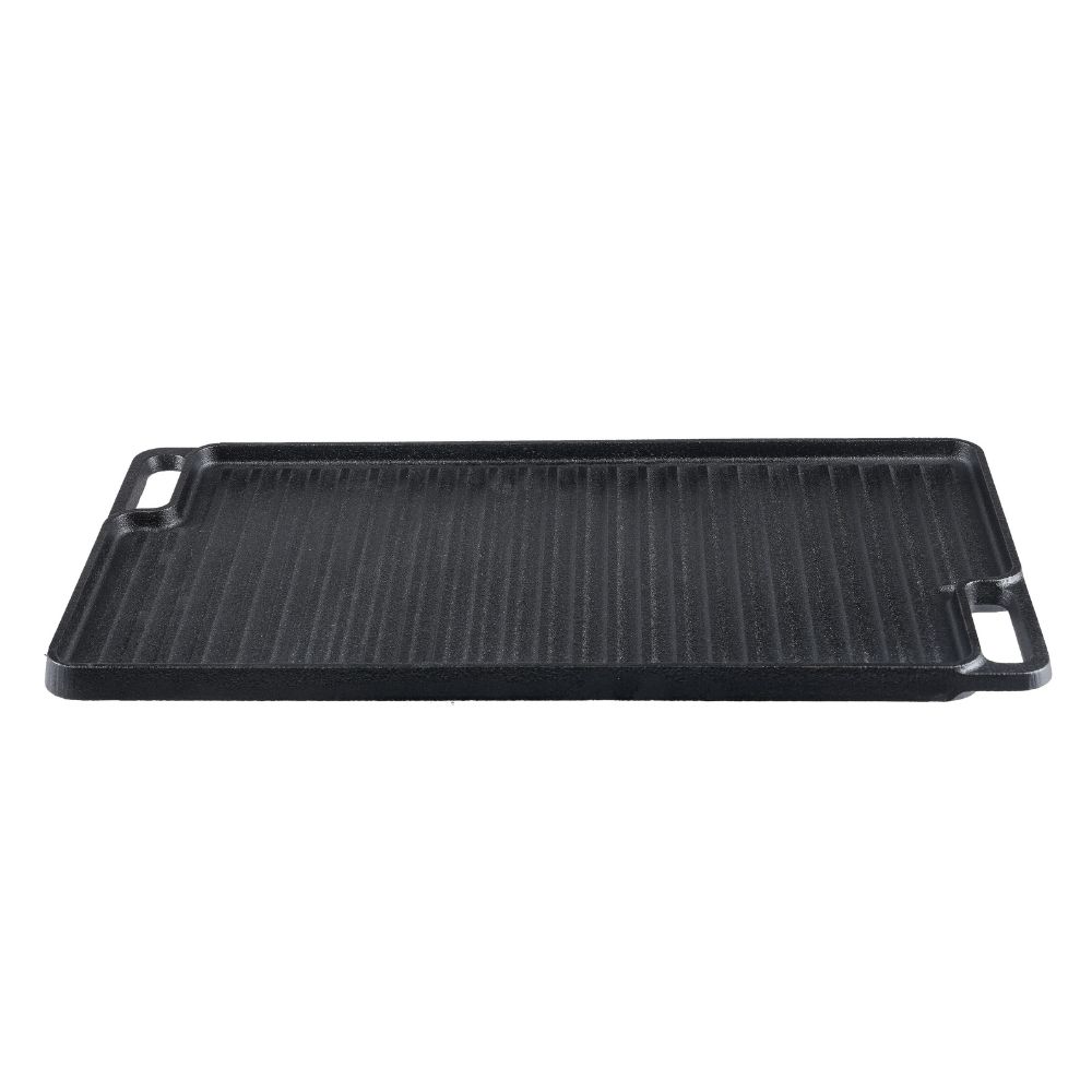 Dobbelt­sidet grillplade i støbejern, 46x26 cm |  |  |