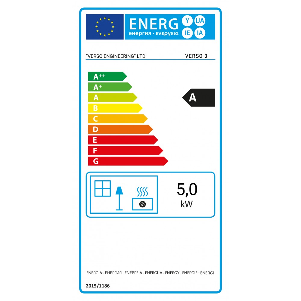 Brændeovn Verso 3, 5kW | Direkte brændeovne | Brændeovne |