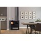Brændekomfur Verso CS Inox Ceramic Højre med ovn i rustfrit stål og glaskeramisk kogeplade, 7.7kW | Brændeovn med bageovn | Brændeovne |
