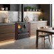 Brændekomfur Verso CS Plus med ovn og kogeplade i stål, Rød, Højre, 7.7kW | Brændeovn med bageovn | Brændeovne |