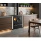 Brændekomfur Verso CS Plus med ovn i rustfrit stål og glaskeramisk kogeplade, Elfenben, Højre, 7.7kW | Brændeovn med bageovn | Brændeovne |