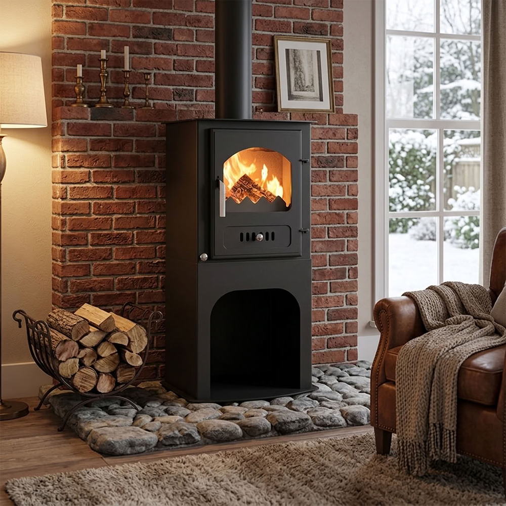 Brændeovn Verso 1 Stand, 7.5kW | Direkte brændeovne | Brændeovne |
