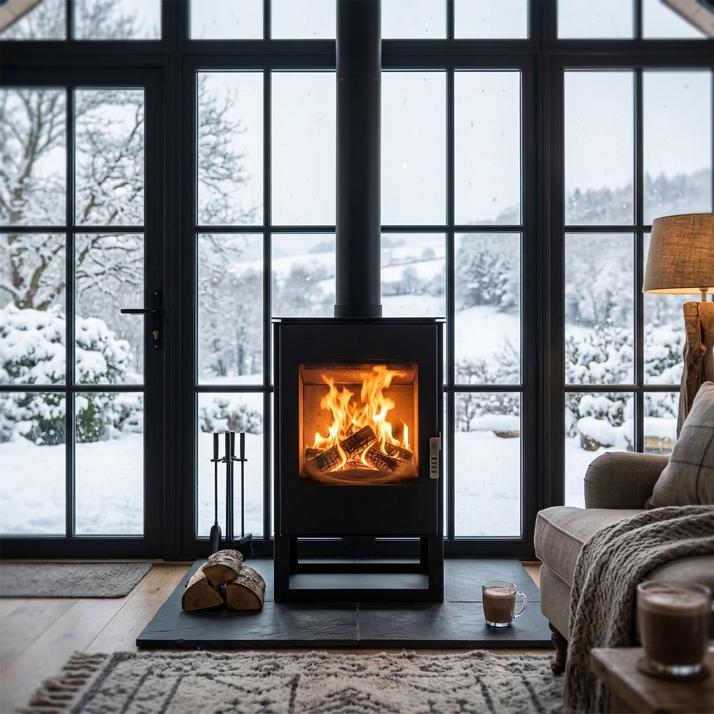 Brændeovn Verso Ina, 7.5kW | Direkte brændeovne | Brændeovne |