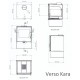 Brændeovn Verso Kara, 7.5kW | Konvektionsbrændeovne | Brændeovne |