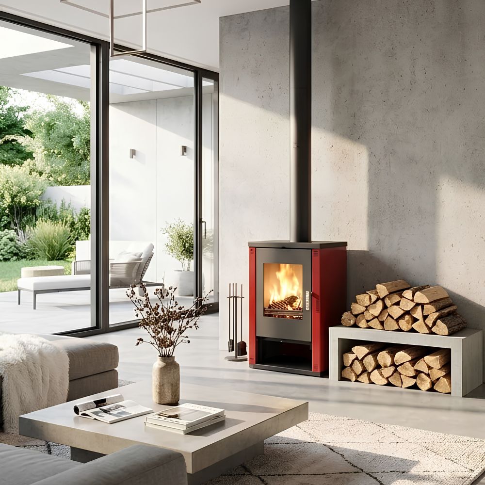 Brændeovn Lheia Bordeaux, 7.5 kW | Direkte brændeovne | Brændeovne |