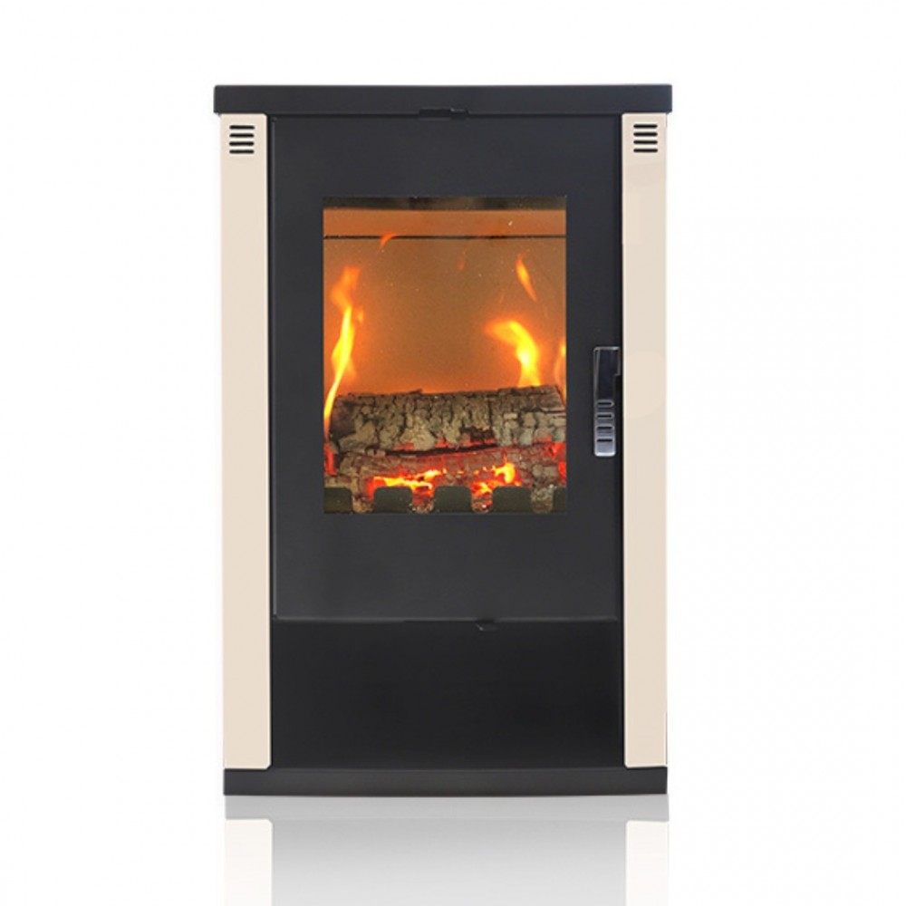 Brændeovn Verso Lheia Elfenben, 7.5 kW | Direkte brændeovne | Brændeovne |