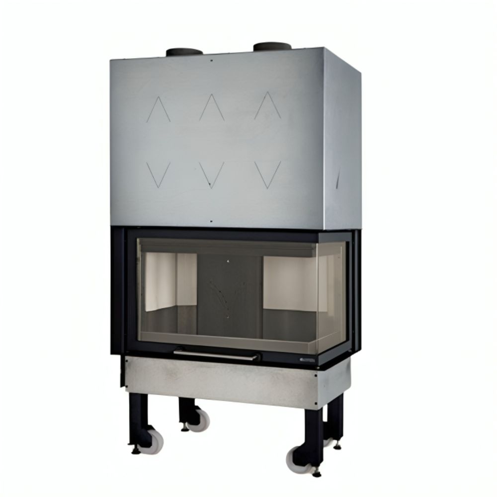 Italiensk støbejerns La Nordica Monoblocco 800 Angolo højre, 10.0kW | Pejseindsats | Pejse |