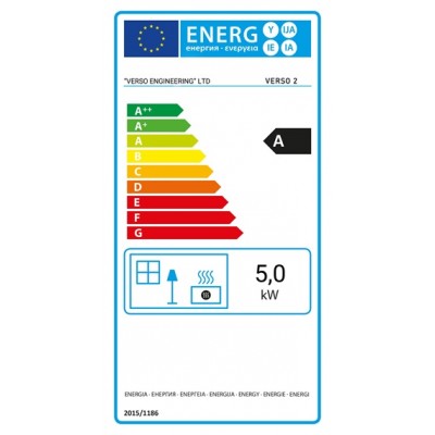 Brændeovn Verso 2, 5 kW - Verso