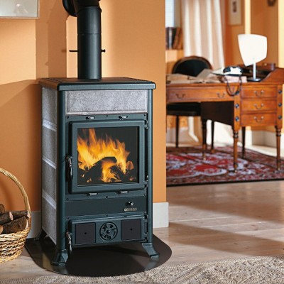 Italiensk brændeovn La Nordica Rossella R1, natursten, 9kW - La Nordica