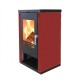 Brændeovn Verso Theia, Bordeaux, 9kW | Direkte brændeovne | Brændeovne |