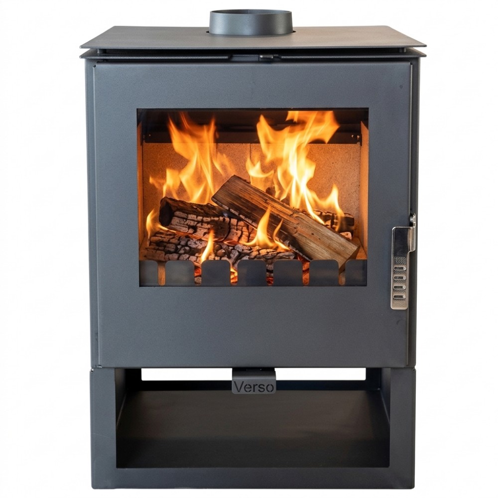 Brændeovn Verso Kara, 7.5kW | Konvektionsbrændeovne | Brændeovne |