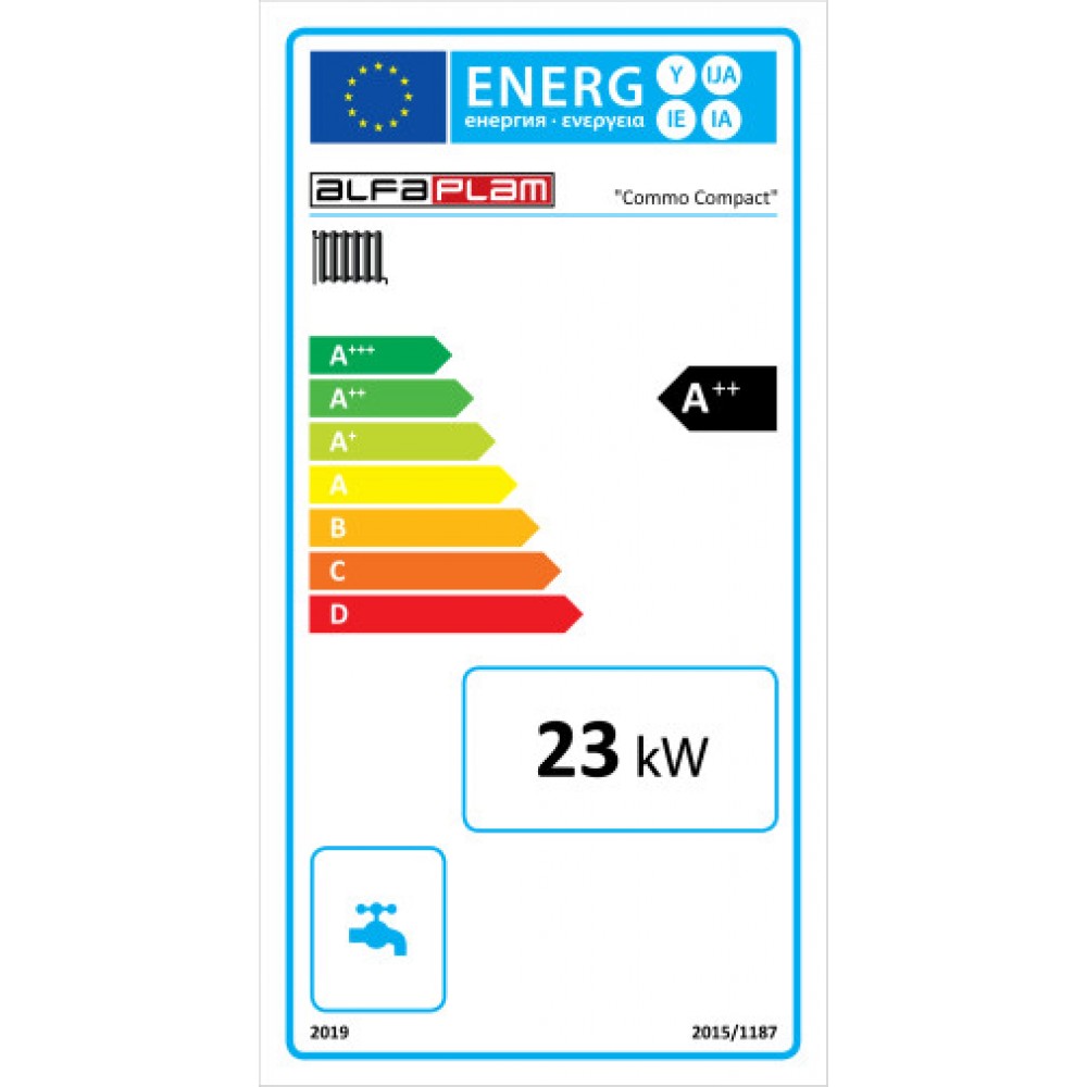 Pillefyr Alfa Plam Commo Compact, 23kW | Pillefyr | Pellets |