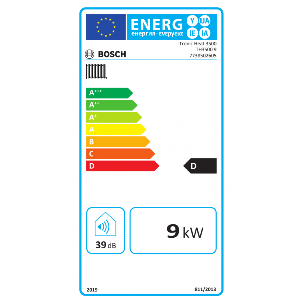 El-kedel til opvarmning og varmt brugsvand Bosch TRONIC HEAT 3500, 9kW | El-kedler |  |