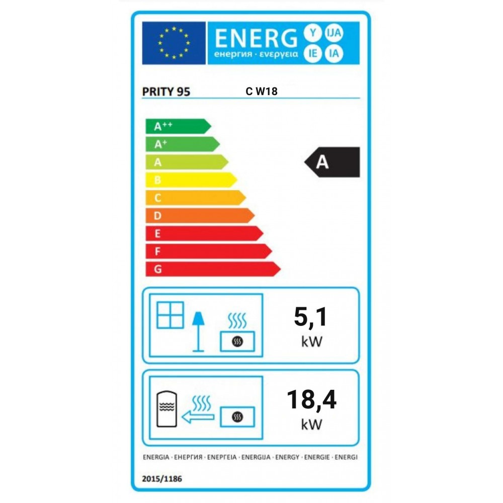 Pejs med vandtank Prity C W18, 23.5 kw | Pejse med vandtank | Pejse |