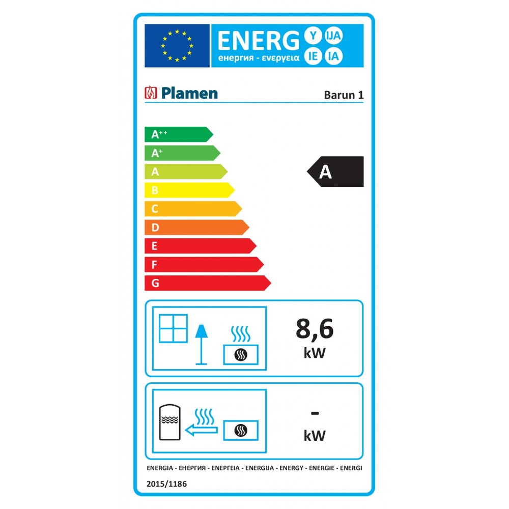 Pejseindsats Plamen Barun 1, Varmeudgang 8.6kw | Pejseindsats | Pejse |