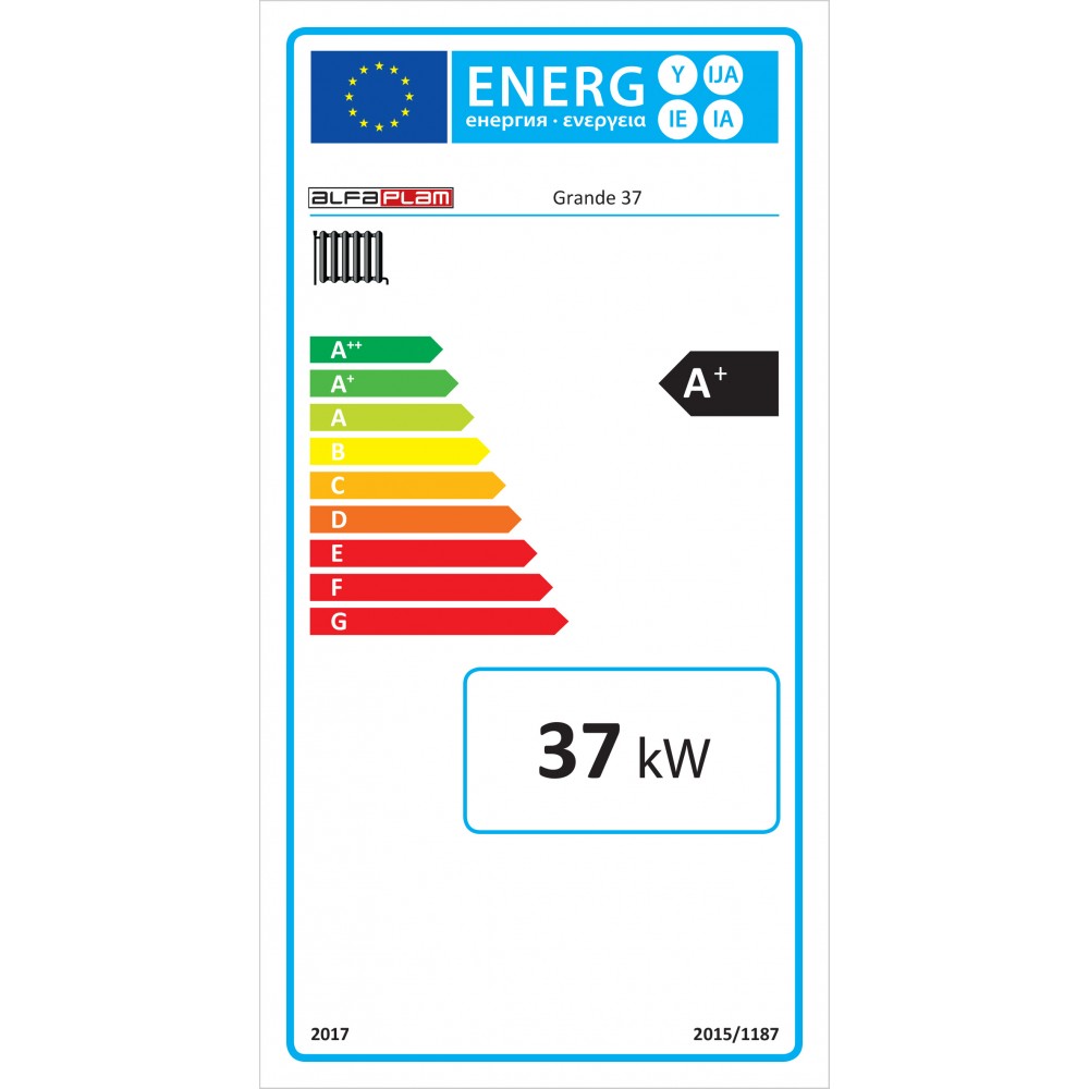 Pillefyr Alfa Plam Grande 37, 37kW | Pillefyr | Pellets |