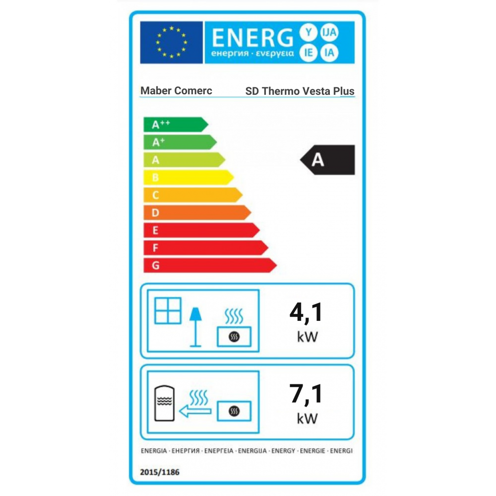 Brændeovn med vandtank MBS Thermo Vesta, Rød, 11.2 kW | Brændeovn med vandtank | Brændeovne |