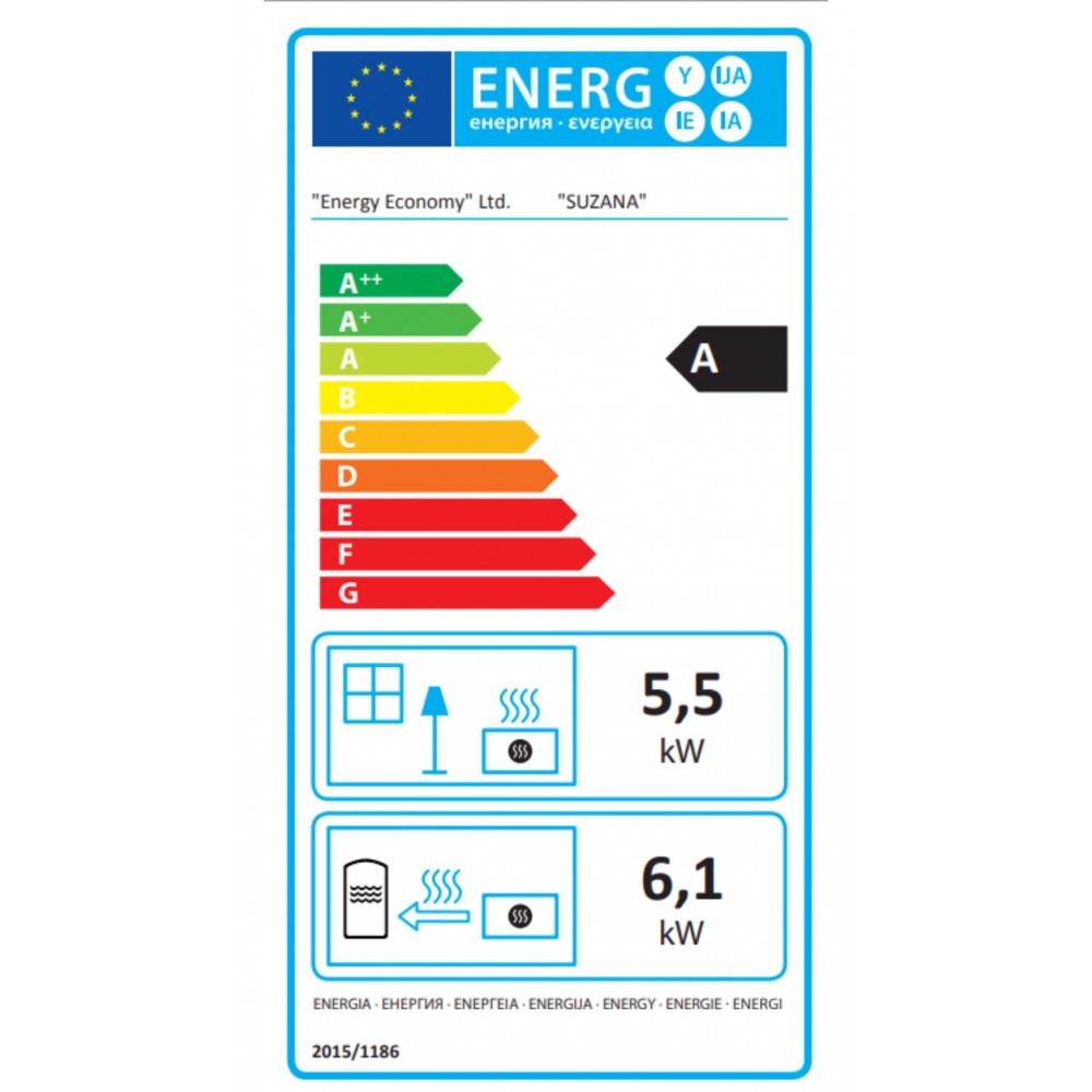 Brændeovn med vandtank med bageovn Balkan Energy Suzana Ceramic, 11.6kW - 13.43kW | Brændeovn med vandtank | Brændeovne |