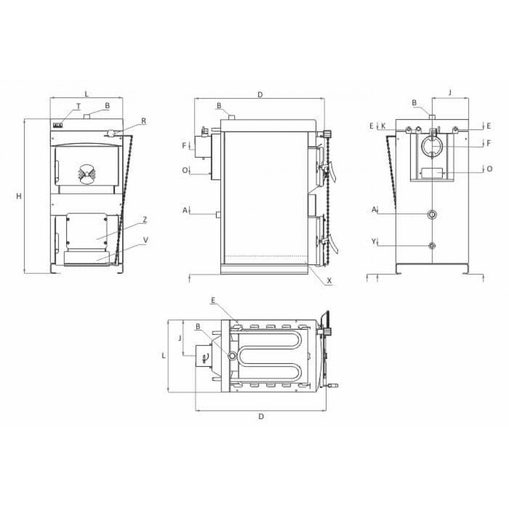Brændefyr / Brændekedel BURNiT NWB 25, 20kW | Brændefyr / Brændekedler |  |