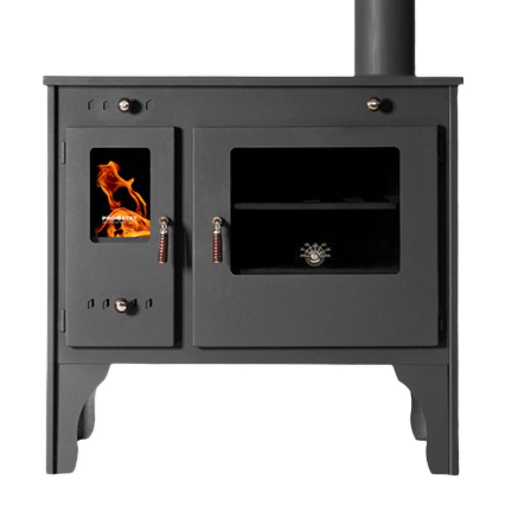 Brændekomfur Prometey Retro Eco, 7kW |  |  |