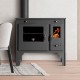 Brændekomfur Prometey Retro Eco med venstre aftræk, 7kW |  |  |