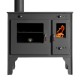 Brændekomfur Prometey Retro Eco med venstre aftræk, 7kW |  |  |
