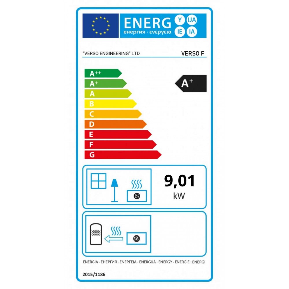 Brændeovn med bageovn Verso F, 9kW | Direkte brændeovne | Brændeovne |