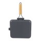 Grillpande i støbejern med foldbart træhåndtag, 24x24 cm |  |  |