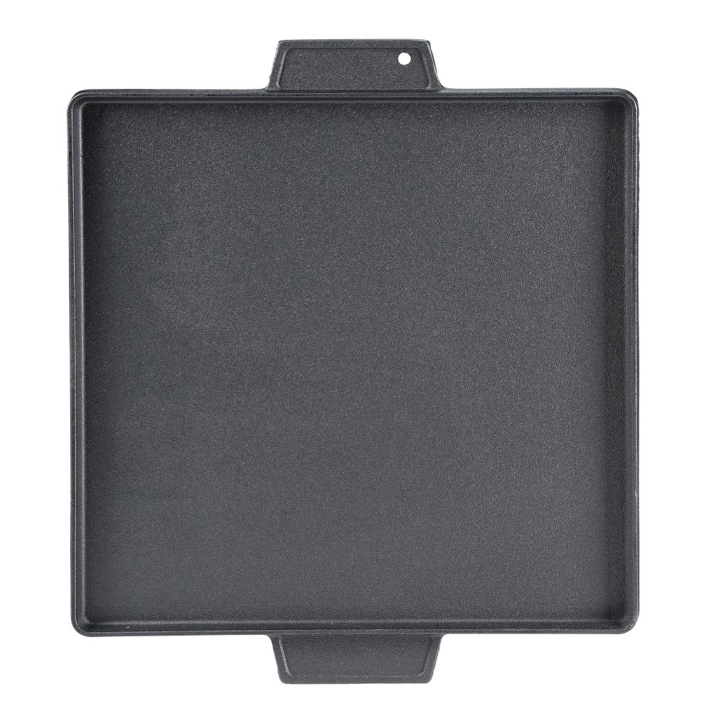 Dobbelt­sidet grillplade i støbejern, 38x38 cm |  |  |