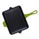 Emaljeret støbejernspande til grill Hosse, Bamboo, 26x32cm | Støbejernspande til grill | Støbejernspande |