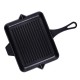 Emaljeret støbejernspande til grill Hosse, Black Onyx, 26x32cm | Støbejernspande til grill | Støbejernspande |