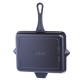 Emaljeret støbejernspande til grill Hosse, Black Onyx, 26x32cm | Støbejernspande til grill | Støbejernspande |