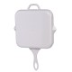 Emaljeret støbejernspande til grill Hosse, Ivory, 28x28cm | Støbejernspande til grill | Støbejernspande |