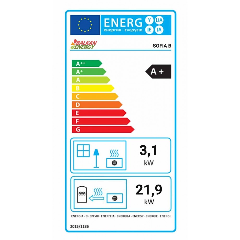 Pillefyr Balkan Energy Sofia B, 25kW | Pillefyr | Pellets |