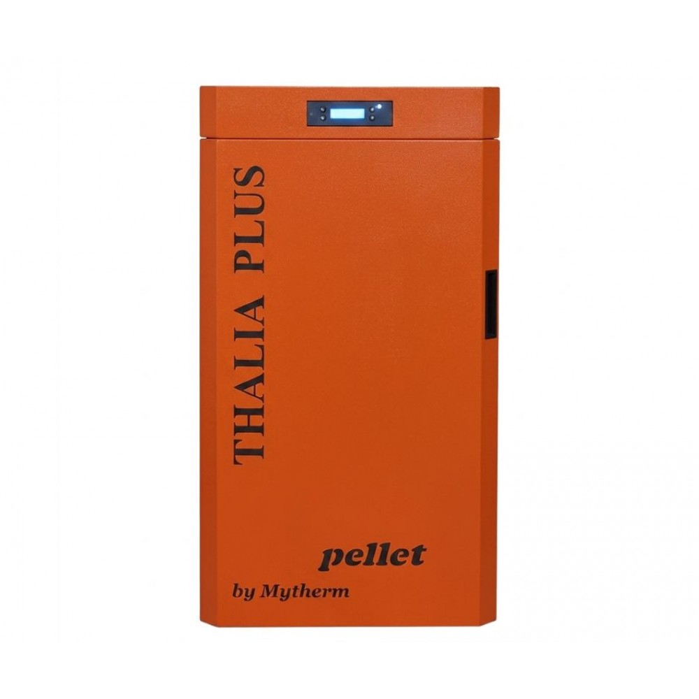 Pillefyr Mytherm Thalia Plus 60 orange, 60kW | Pilleovne med vandtank / Pilleovne til centralvarme | Pilleovne |
