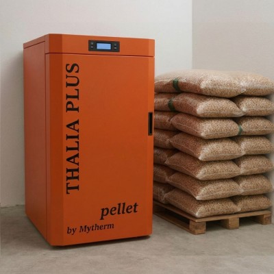 Pillefyr Mytherm Thalia Plus 35 orange, 35kW - Produktsammenligning