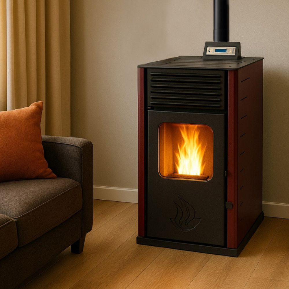 Pilleovn Mytherm Angela TA 16 rød, 16kW | Pilleovne |  |