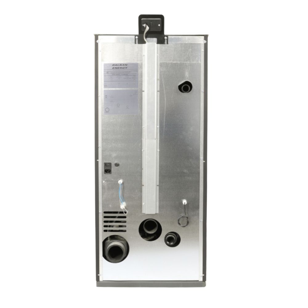 Pilleovn med vandtank / Pilleovn til centralvarme Mytherm IOLI TSA 45 grå, med ventilator, 48.5kW | Pilleovne med vandtank / Pilleovne til centralvarme | Pilleovne |