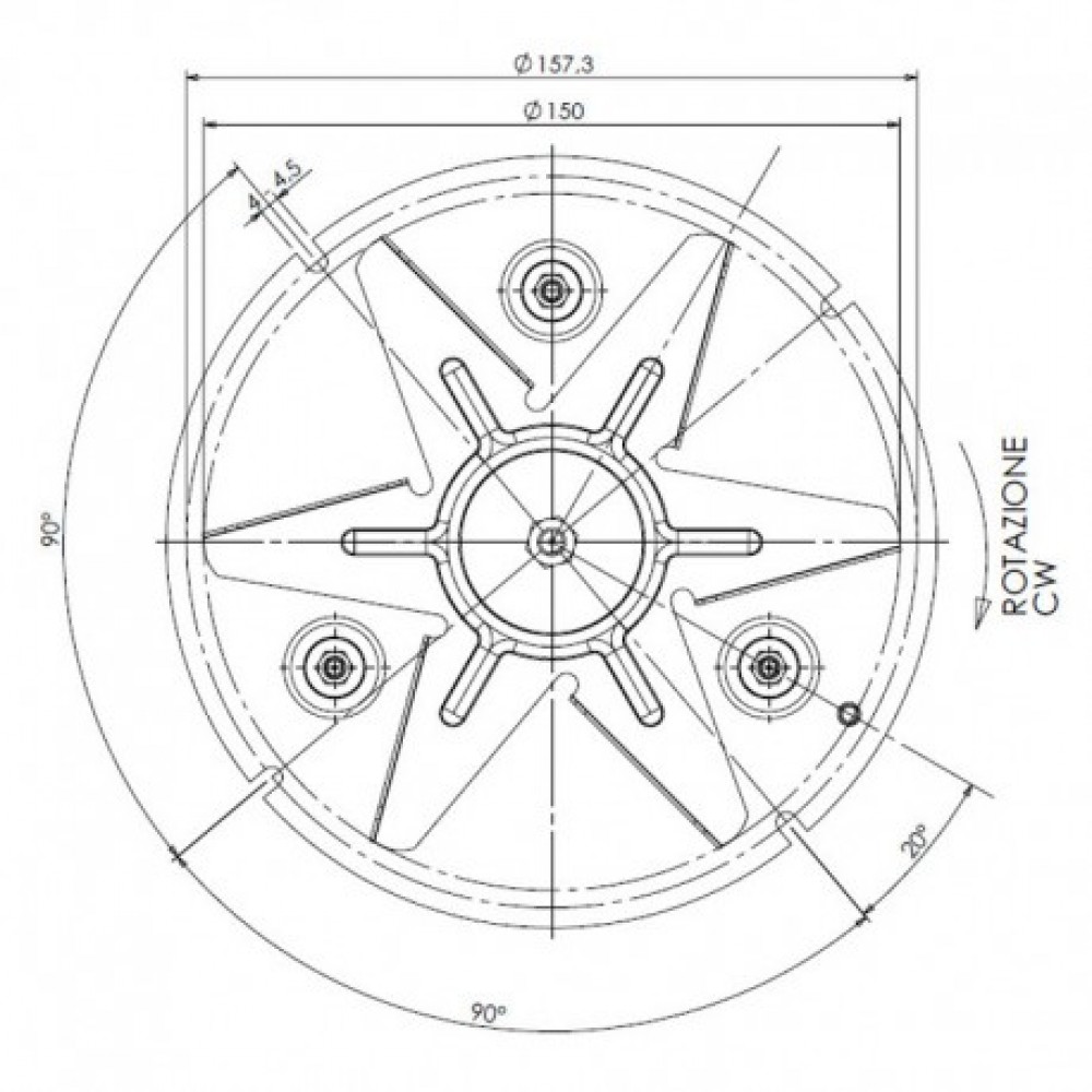 Røgventilator TRIAL CAF15Y-120S til pilleovne Caminetti Montegrappa | Ventilatorer og blæsere til pilleovn | Reservedele til Pilleovn |