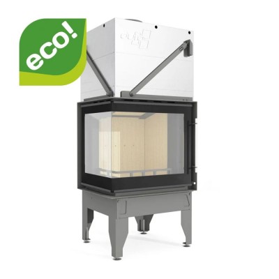 Pejs UNIFLAM 660 DURO med luftkanaler og lufttilførsel, venstre side, 10 kW - Uniflam