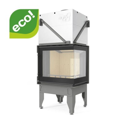 Pejs UNIFLAM 660 DURO med luftkanaler og lufttilførsel, højre side, 10 kW - Uniflam