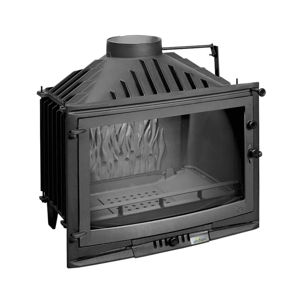 Pejs UNIFLAM 700 SELENIC ECO med spjæld og lufttilførsel, 10kW | Pejseindsats | Pejse |