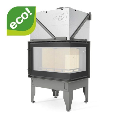 Pejs UNIFLAM 760 DURO med luftkanaler og lufttilførsel, højre side, 10,8 kW - Uniflam