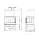 Pejs UNIFLAM 760 EVO PBS med luftkanaler og lufttilførsel, buet glas, venstre side, 10kW | Pejseindsats | Pejse |
