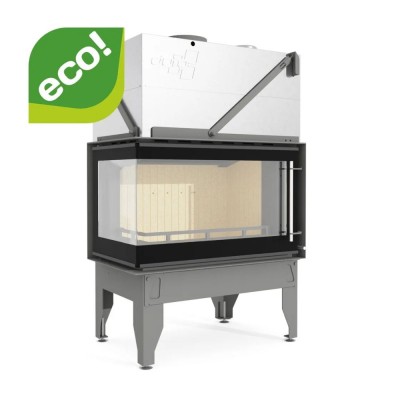 Pejs UNIFLAM 860 DURO med luftkanaler og lufttilførsel, venstre side, 14,1 kW - Uniflam