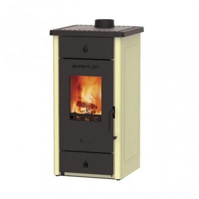 Brændeovn Alfa Plam Elita 3, Elfenben, 7kW - Produktsammenligning