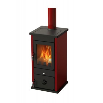 Brændeovn med vandtank MBS Thermo Vesta, Rød, 11.2 kW - Produktsammenligning