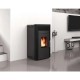 Pilleovn med vandtank / Pilleovn til centralvarme Alfa Plam Commo 15 Sort, 15kW | Pilleovne med vandtank / Pilleovne til centralvarme | Pilleovne |